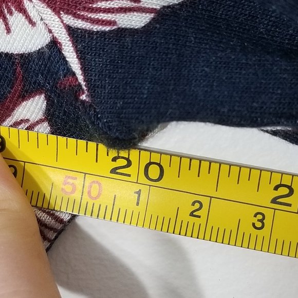 George NEW Blue Burgundy Floral Print A-Line Long Bell Sleeve Dress Size XS NWT - Picture 9 of 9